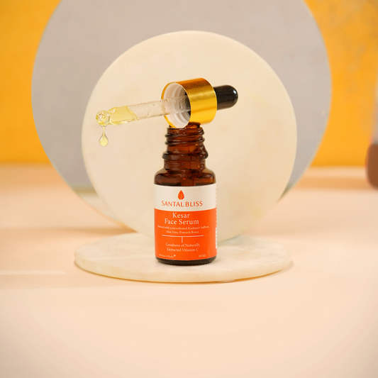 Kesar for Skin: Glow-Enhancing Secret in Santal Bliss™ Kesar Face Serum